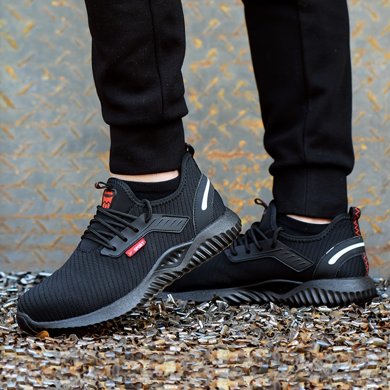 Men's Steel Toe Work Shoes Lightweight Breathable Safety Shoes for Men