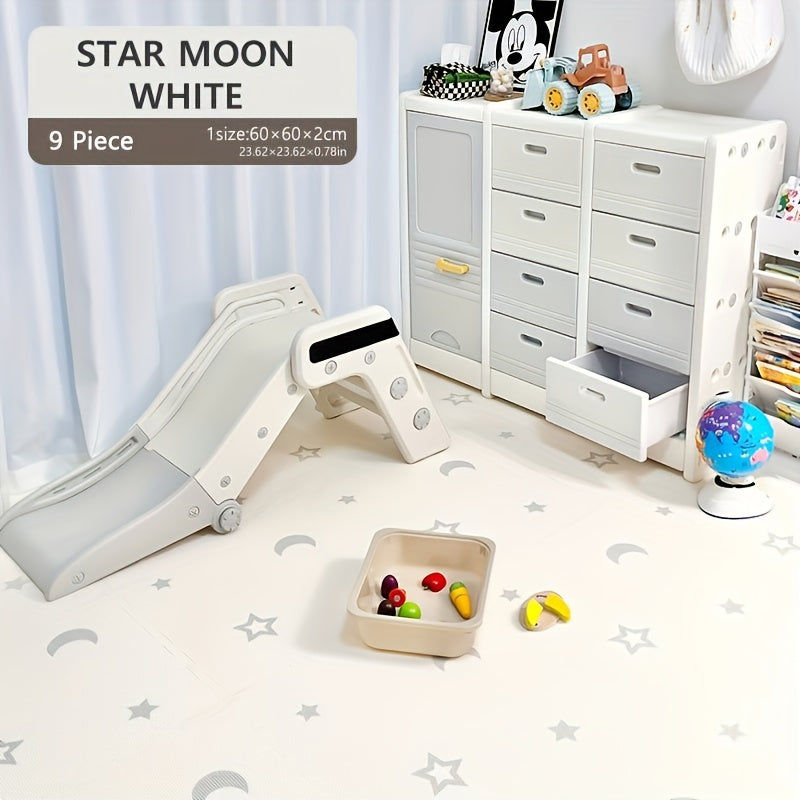 Set of 9 EVA Foam Interlocking Play Mats Puzzle Exercise Floor Tiles for All Ages