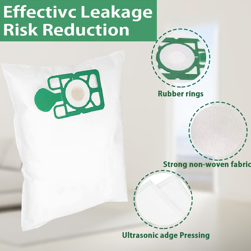 Uy uchun mo'ljallangan chidamli mikrotoʻlqinli changyutgich filtri sumkalarining 10 ta to'plami