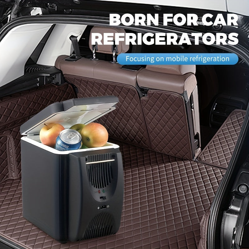 Refrigerador portátil para coche de 6L, tecnología de semiconductores, enfriador compacto de 12V para bebidas y frutas