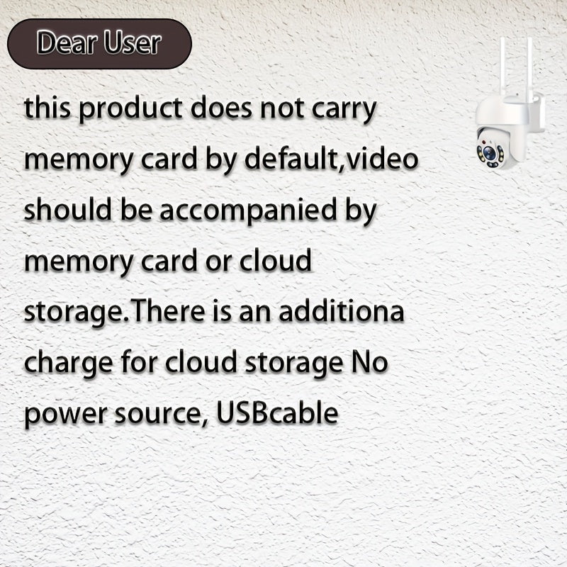 1080P WiFi Security Camera Wireless Home Surveillance Full-Color Night Vision Two-Way Audio Motion Detection