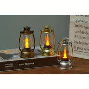 Mini Plastic Touch Switch Battery-Powered Table Lamp for Home and Office