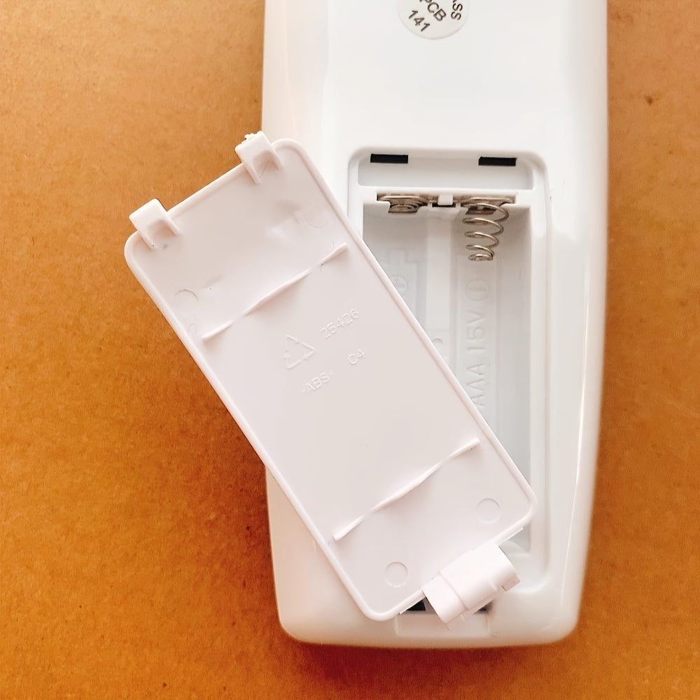 Havo konditsioneri masofadan boshqarish pultining orqa qopqog'i batareya qopqog'i bilan qalinroq.