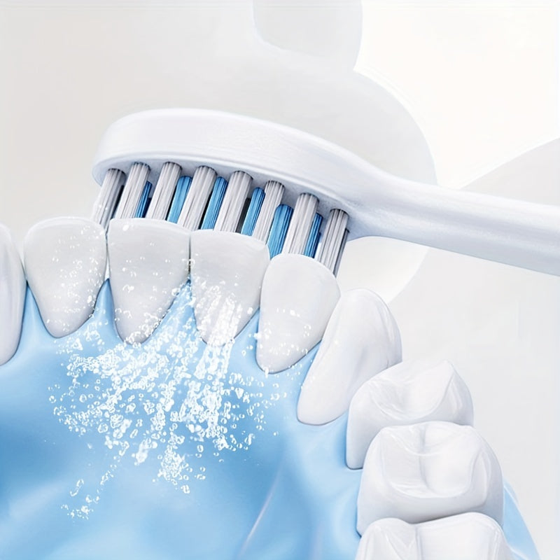 Electric Toothbrush Set 5-Speed Rechargeable with Ultra-Soft Replaceable Brush Heads for Daily Oral Care