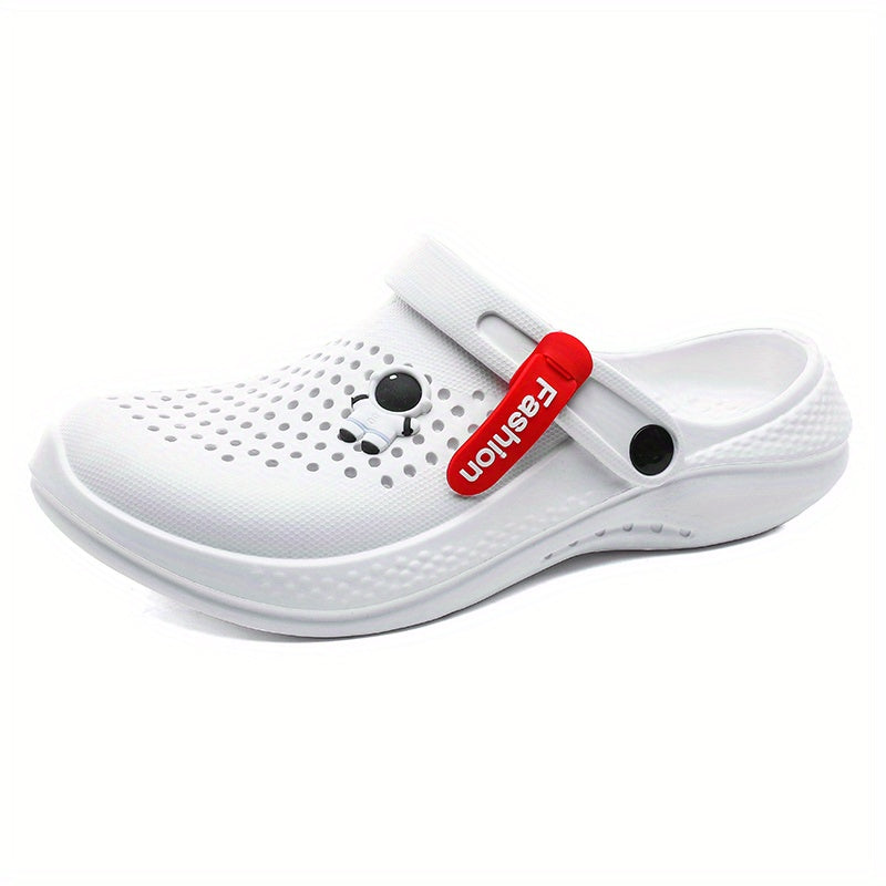 Women’s Hollow Out Flat Clogs, Adjustable Strap Non Slip Beach Sandals