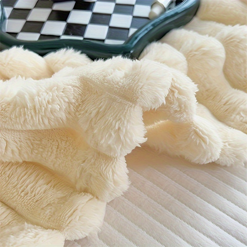 Space-Inspired Flannel Knit Throw Blanket 119x200cm Cozy Polyester Lightweight