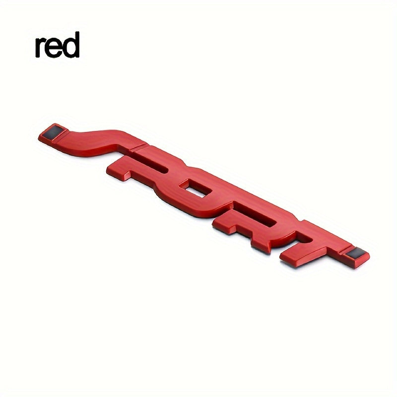 Calcomanía de coche con símbolo deportivo 3D metálico unisex, resistente al agua