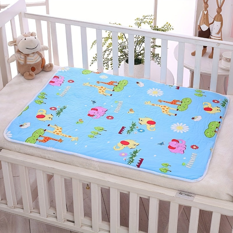 Baby Waterproof Changing Mat 90cm x 70cm Reusable Washable Nappy Pad for Boys
