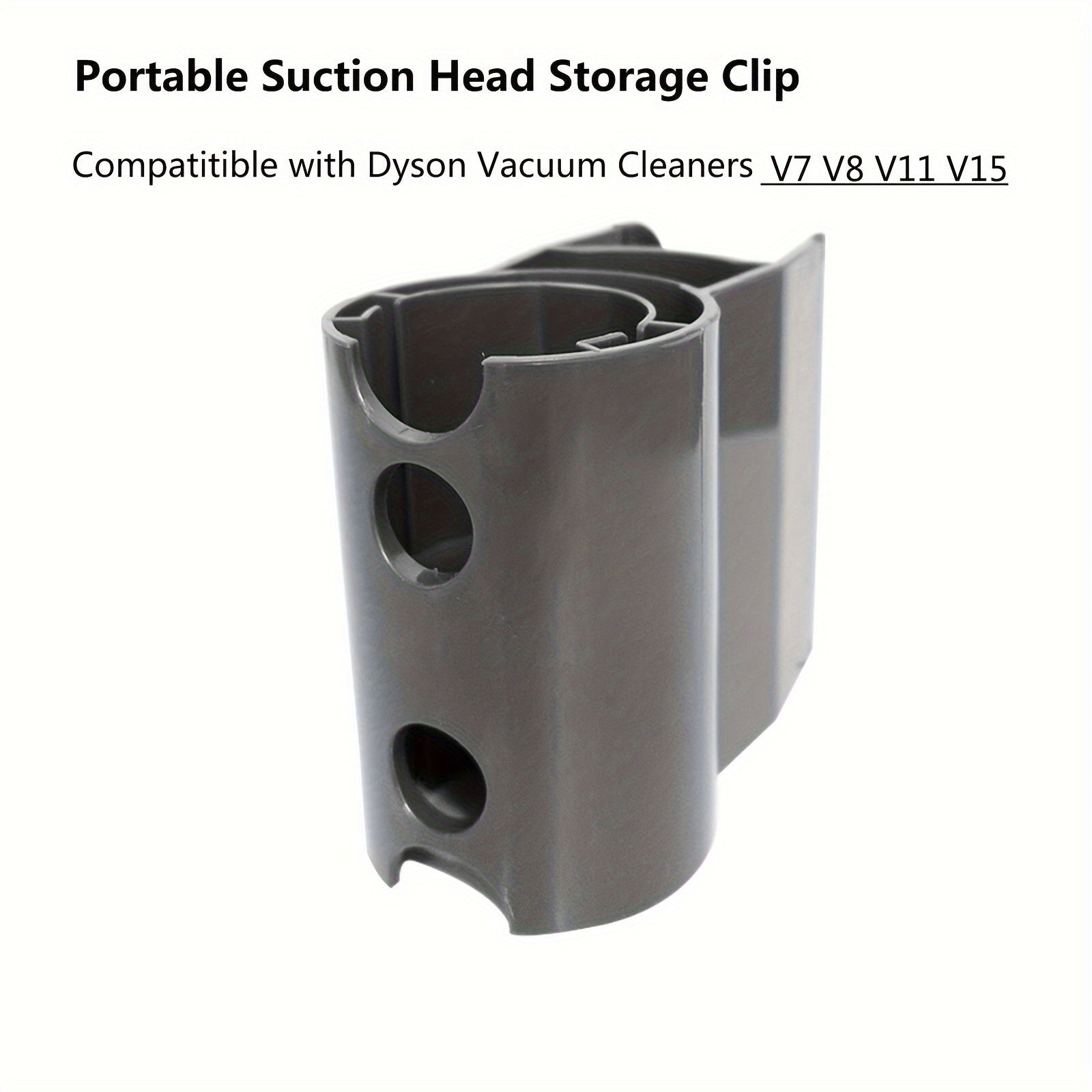 Mustahkam ABS material 2-in-1 so'rish bosh saqlash klipi Dyson changyutgich modellari V6, V7, V8, V11, V15 uchun | Tashkilotchilar mavjud