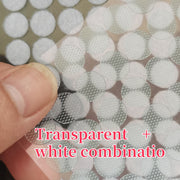 1000pcs 1cm Transparent Nylon Self-Adhesive Hook Rings for DIY Home Office Classroom