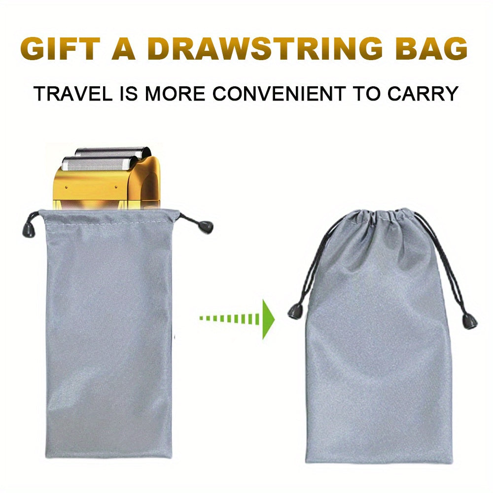 Electric razor with LED display adjustable speed USB rechargeable stainless steel body trimmer hair clipper foil ideal gift