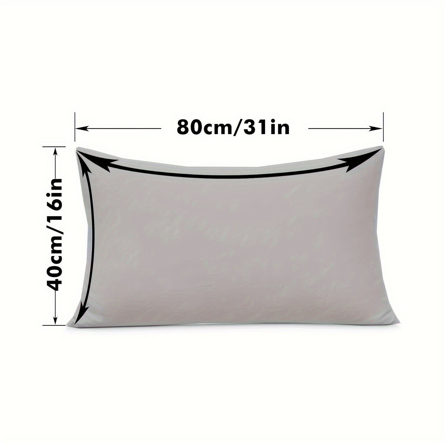 Waterproof Stain-Proof Pillow Protector Cover Gray Bed Pillow Cover