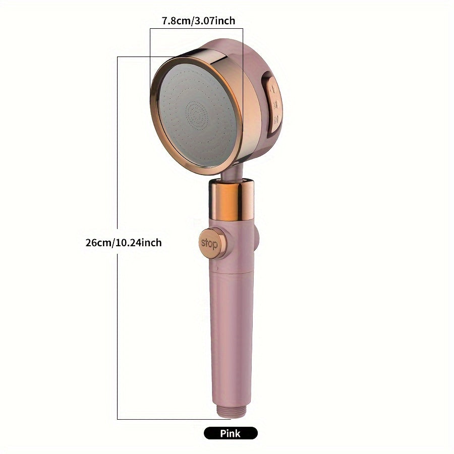 Uch tezlikda sozlanadigan bosimli uy dush uchun booster filtr dush boshligi, burchakni sozlash mumkin va hammom aksessuarlari kiritilgan.