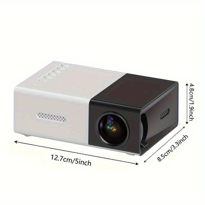 Small 1080P Home Theater Projector with Remote Control LCD Display 3D Ready USB AV Compatibility