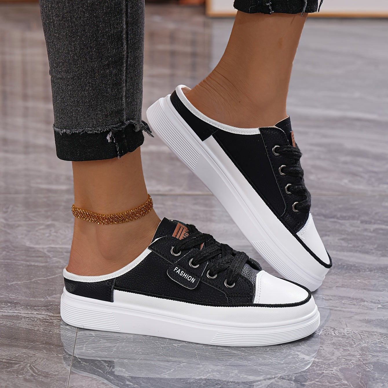 Женские мокасины-слипы повседневные плоские туфли на резиновой подошве белый, черный, коричневый