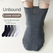 Plus-Size Men's Breathable Knit Socks 5 Pairs Wide Feet Summer Comfortable