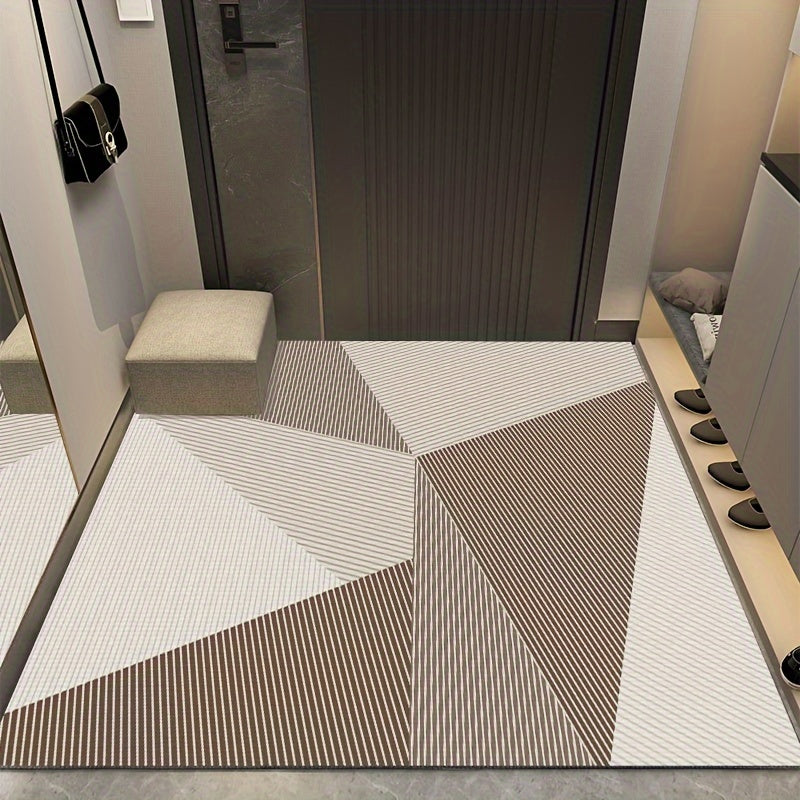 Mexanika bilan tayyorlangan eshik matosi, sirpanmaydigan, yuviladigan, Gingham naqshli, yashash xonasi uchun