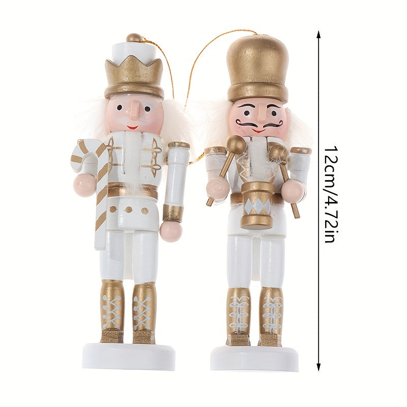 Wooden Nutcracker Soldier Ornament 11.99cm Christmas Tree Decor Festive Tabletop