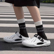 Women's Casual EVA Clogs Slip-On Shoes with Ventilation Holes and Adjustable Strap