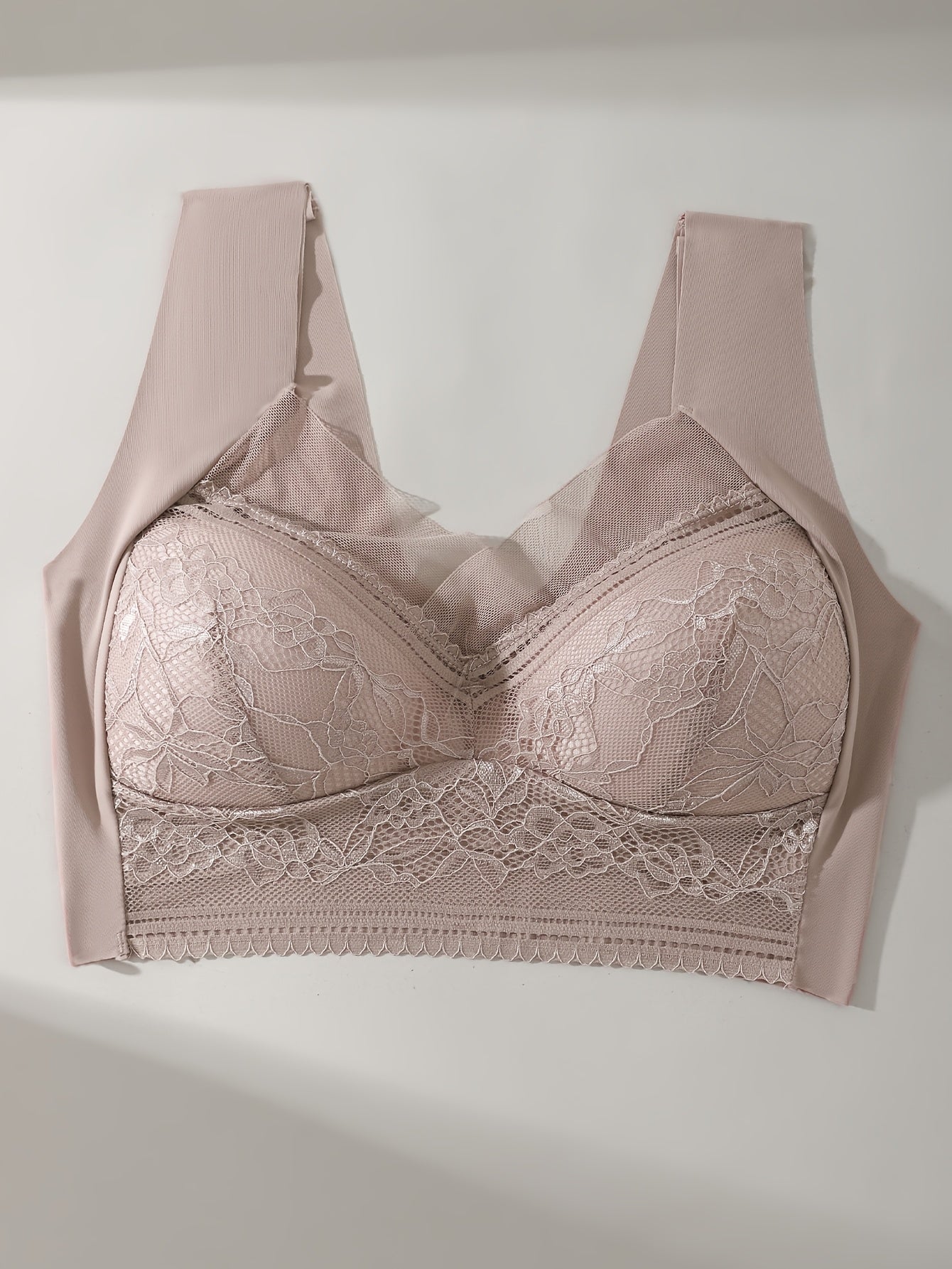 6 ta ayollar uchun nafis dantel push-up brasslar to'plami, to'liq qoplama va simsiz, mashinada yuvish mumkin