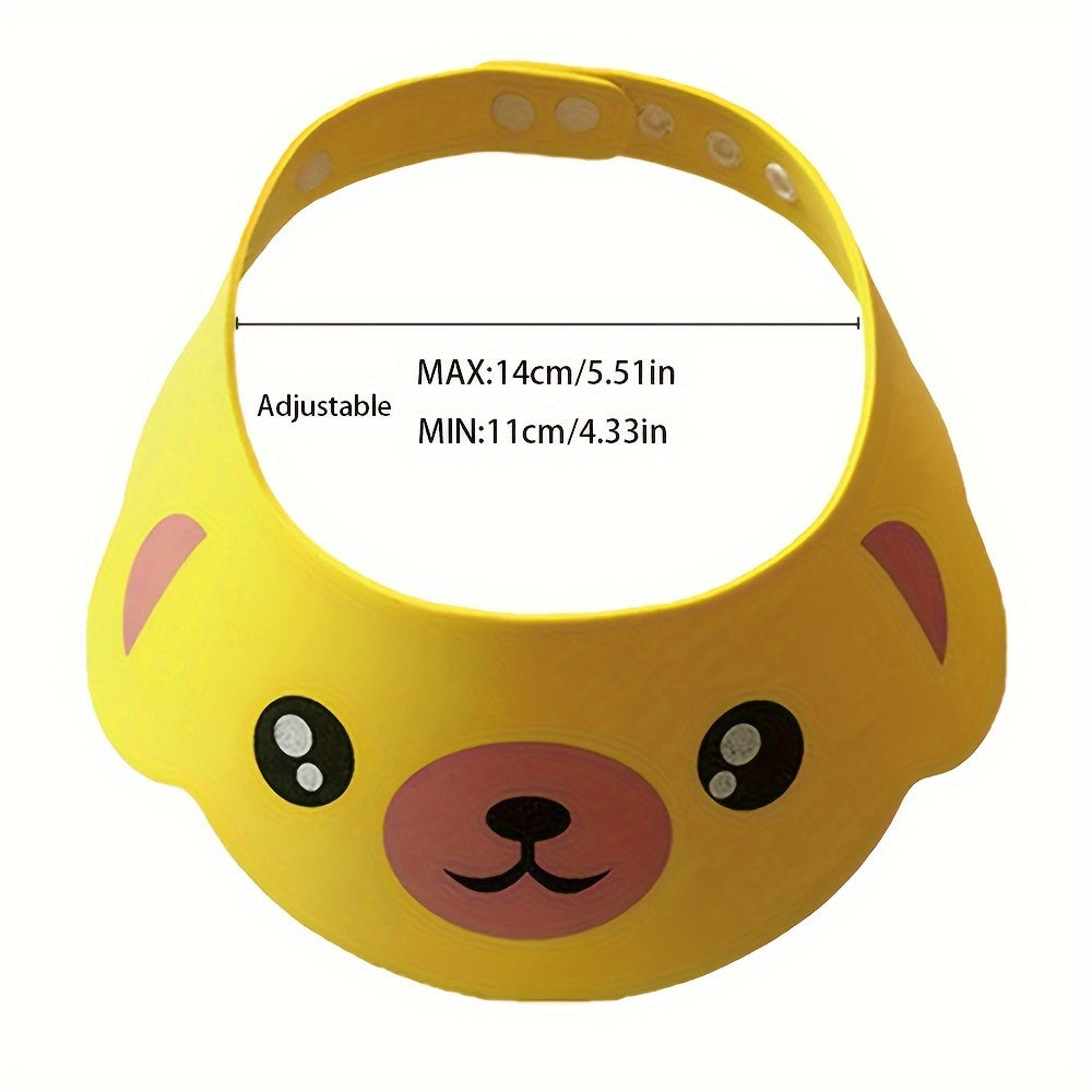 Adjustable Waterproof Shower Cap for Women Men EVA Cartoon Design Hair Protector