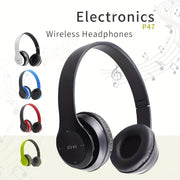 Wireless Over-Ear Headphones with Active Noise Cancellation and Microphone Black