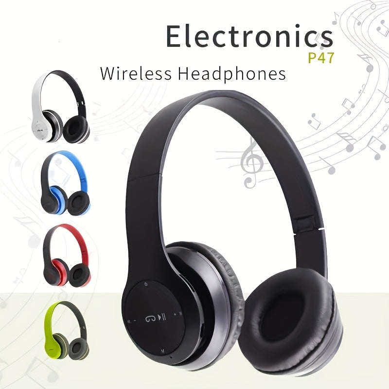 Wireless Over-Ear Headphones with Active Noise Cancellation and Microphone Black