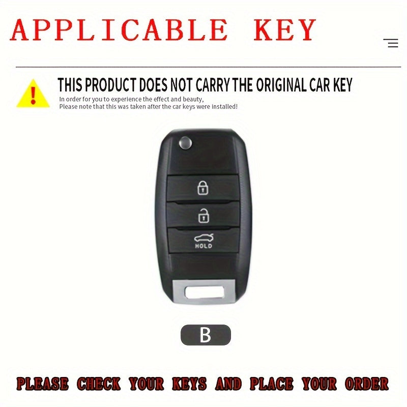 Car Key Case Cover Zinc Alloy Durable Shell for Multiple Models