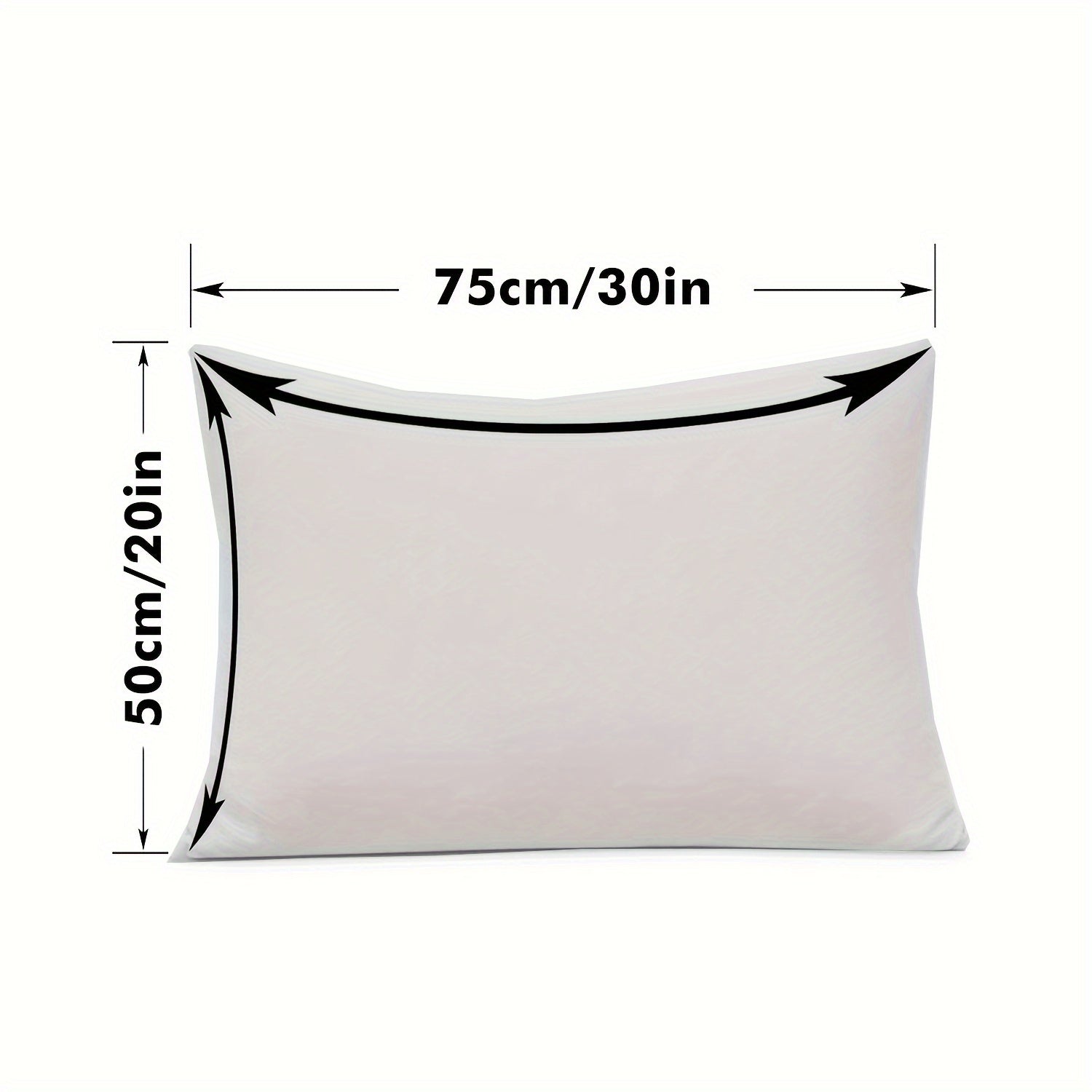 Waterproof Gray Pillowcase with Zipper Closure, Soft Breathable Polyester