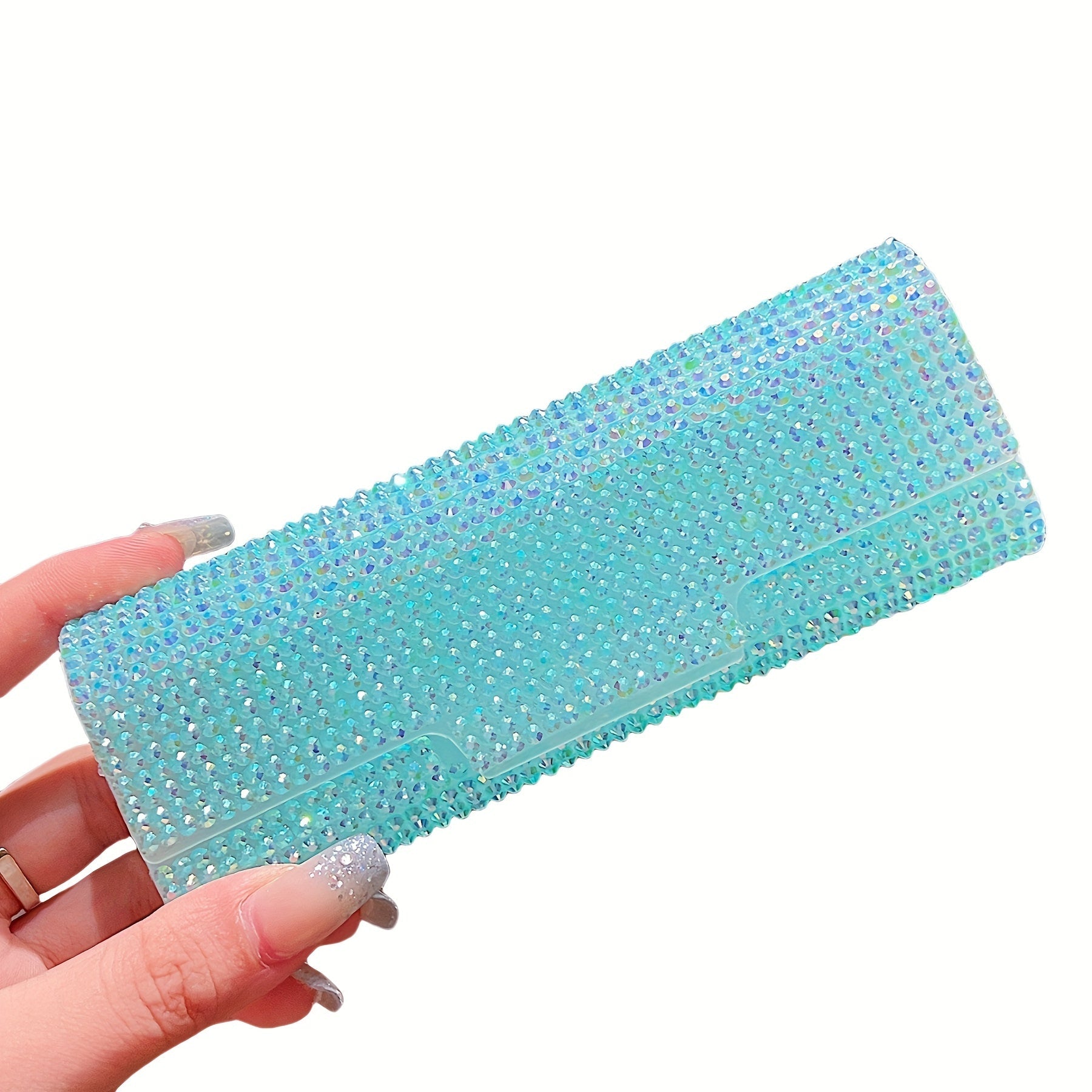 Shiny Rhinestone Eyeglass Case and Jewelry Box Plastic Storage for Women