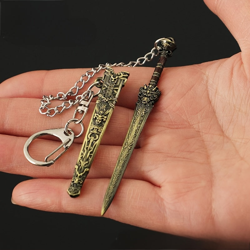 Miniature Weapon Keychain for Men Gaming Fans Collectors Gift