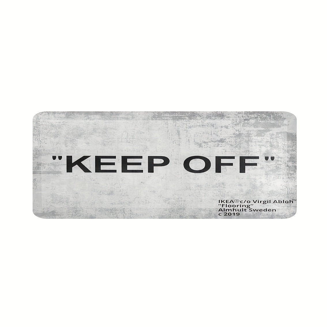 3D Letter Area Rug Plush Polyester Non-Slip Machine Washable for Living Room Kitchen Bathroom