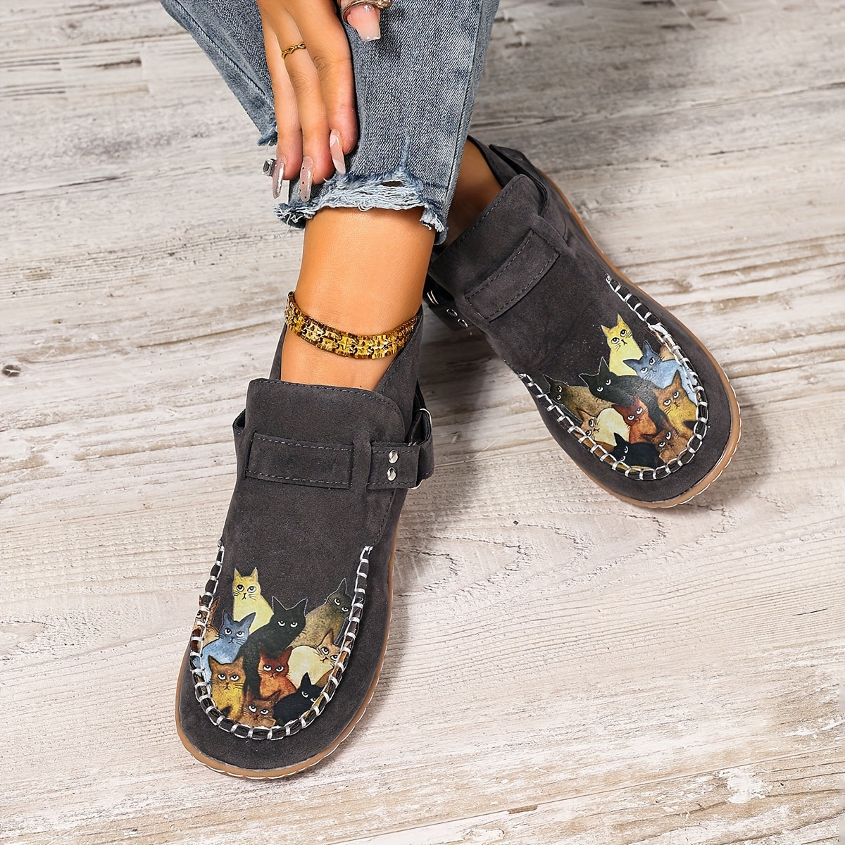 Women's Slip-On Shoes Lightweigh Penny Loafers Black Brown Green Casual