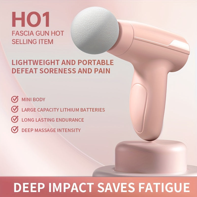 Kichik Mini Fascia Qurollari, portativ, jim ishlash, uzoq muddatli batareya va mushak og'rig'ini kamaytirish uchun mo'ljallangan. Sport va ofisda foydalanish uchun mukammal, Oq, Yashil, Pushti ranglarda mavjud.