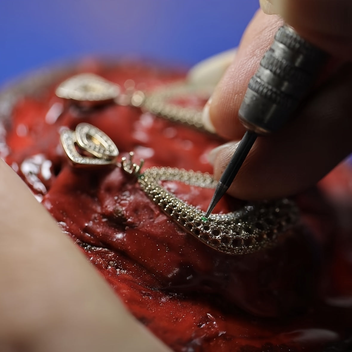 Women's Gold-Plated Copper Ring with Synthetic Cubic Zirconia December Birthstone Multi-Layer Starry Sky Design