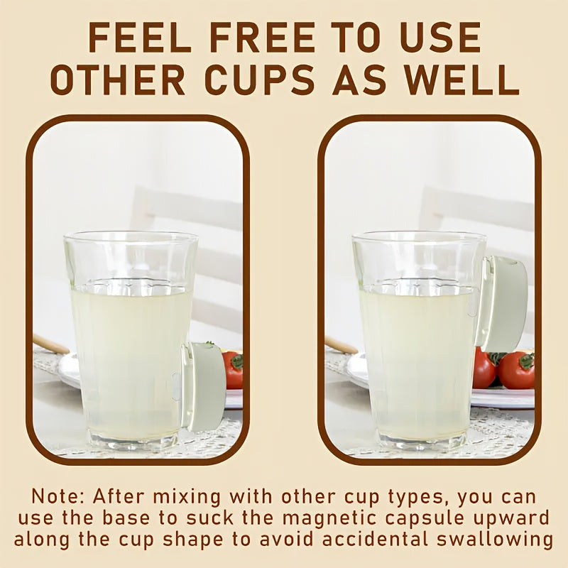 Taza auto-mezcladora de acero inoxidable de 13.5oz recargable con tapa