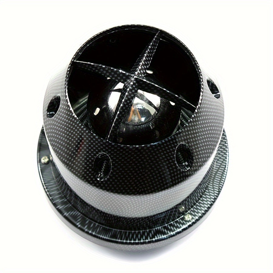 Universal avtomobil havo olish filtri 3Inch karbon tolasi ko‘rinishi sovuq havo dumaloq