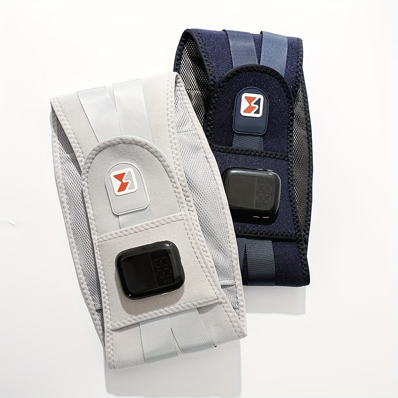USB orqali zaryadlanadigan isitiladigan vibratsiyali bel kamar, 1800mAh litiy polimer batareya, simsiz LED displey, past orqa qo'llab-quvvatlash uchun magnit tugma va ishlash voltaji ≤36V - shaxsiy parvarish