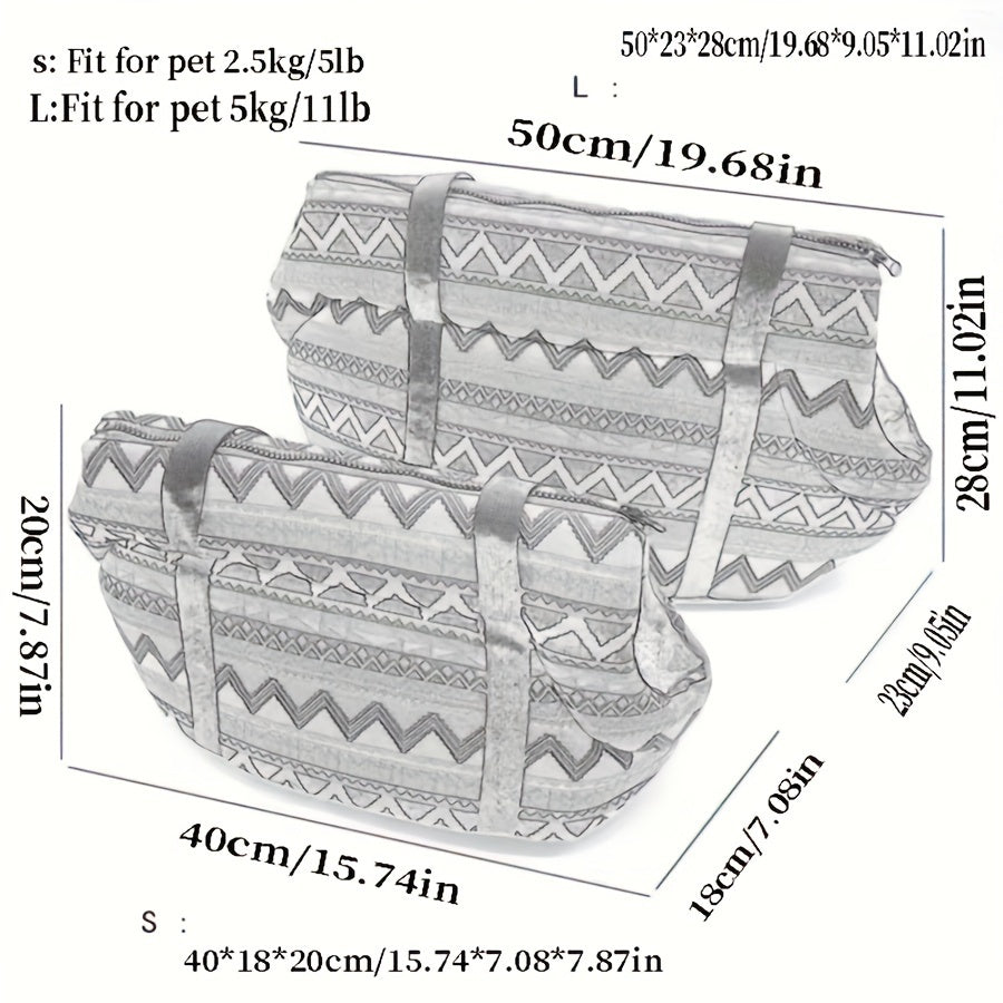 Washable Portable Multi-Colored Cat Carrier Bag for Small to Medium Cats