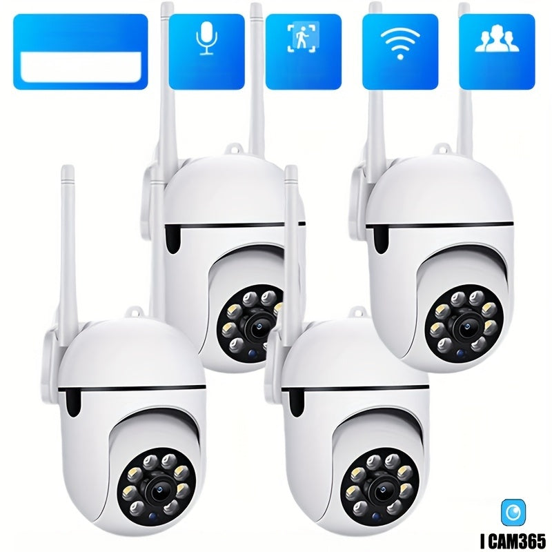 Wireless Security Camera with Motion Tracking Full Color Night Vision Two-Way Audio 2.4G WiFi