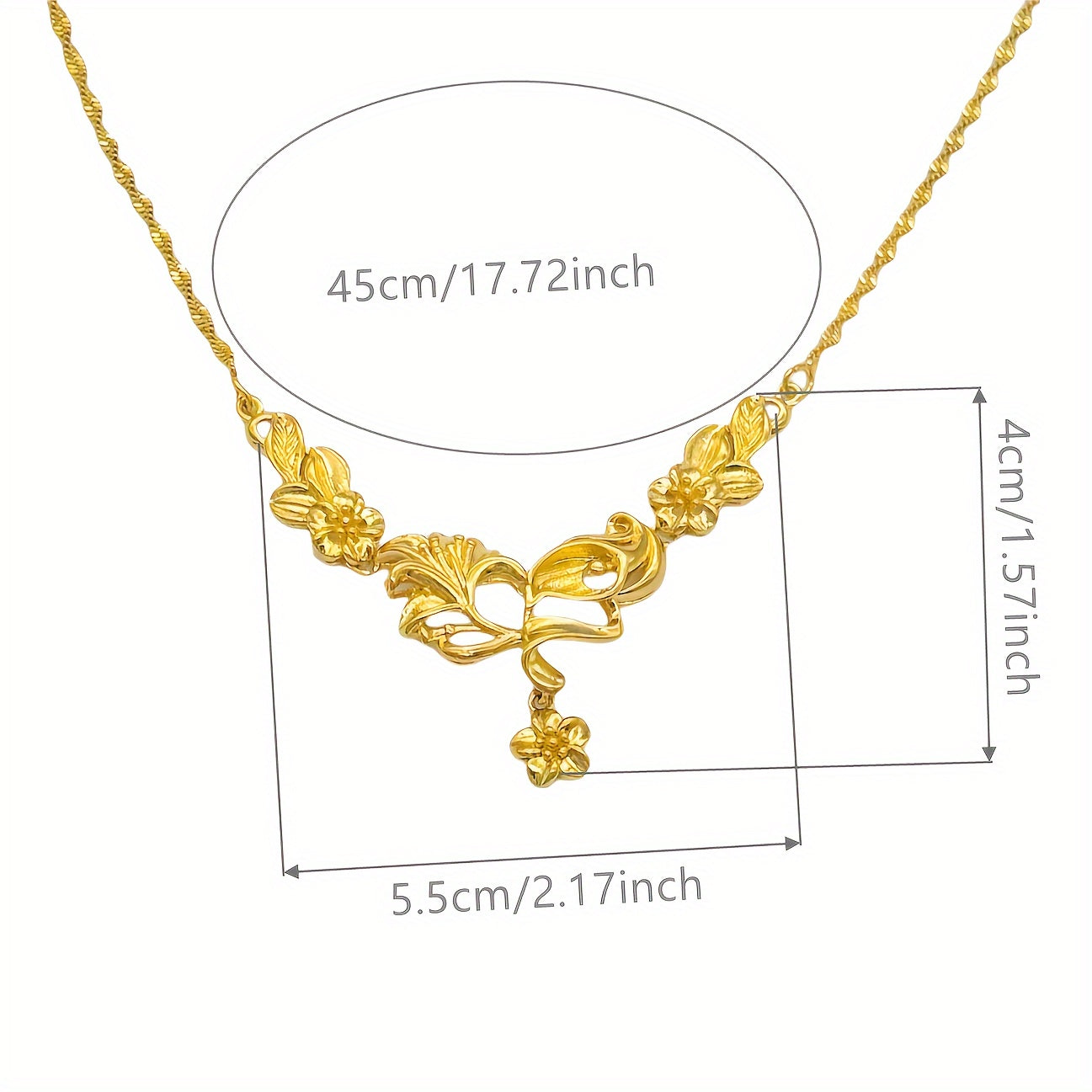 Gold Plated Necklace Set for Women Elegant Jewelry for Weddings and Gifts