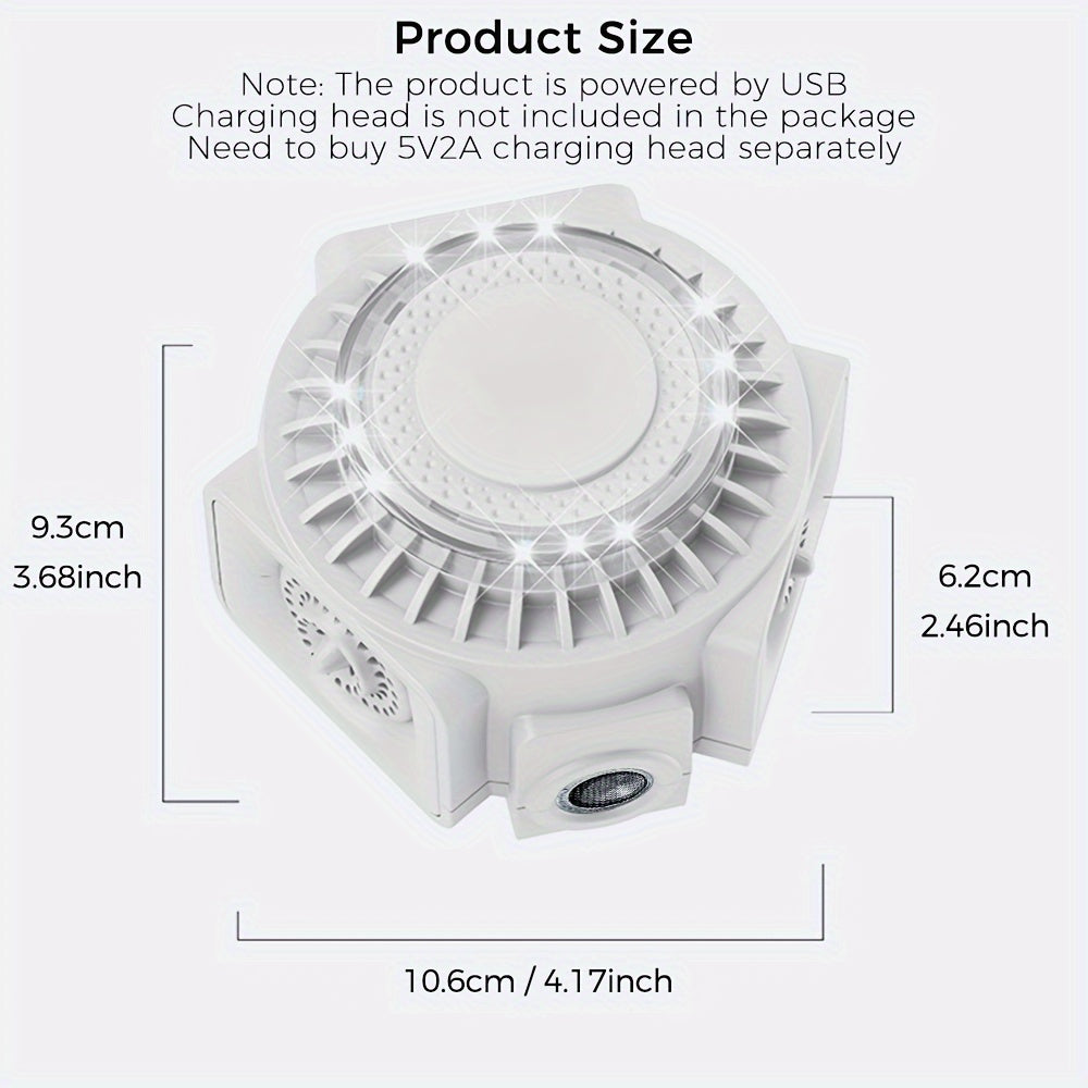 Cappsu Soundwave технология Репеллент для грызунов - USB-зарядка, высокочастотный отпугиватель вредителей с 3 динамиками и датчиком движения. Эффективен против мышей, белок, крыс в доме, чердаке, гараже, автодоме.