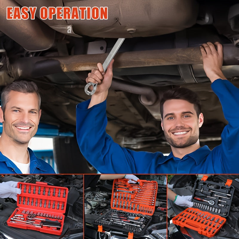 Professional Tool Set 46-151pcs Vanadium Chromium Steel Repair for Cars Bikes