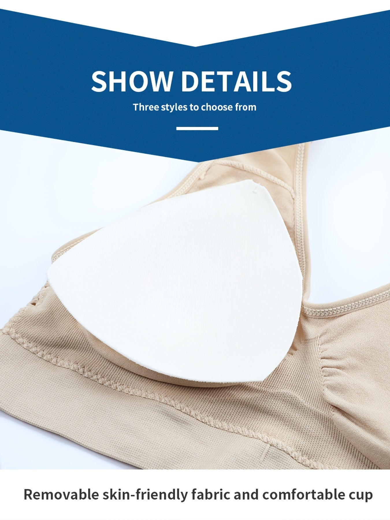 Sujetador deportivo sin costuras para mujer de talla grande en color morado con malla transpirable, con relleno push-up y pads removibles