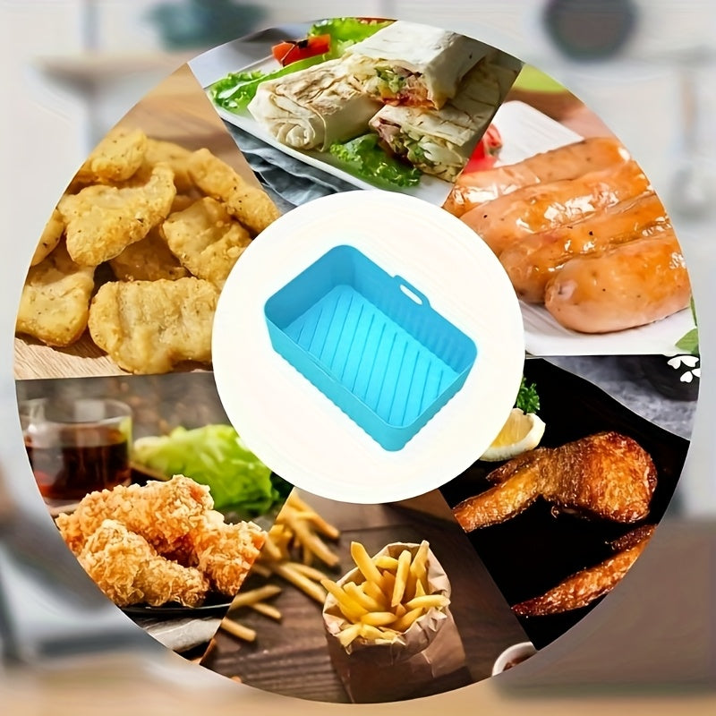 Rejillas de silicona antiadherentes para freidora de aire con accesorios para freidora doble
