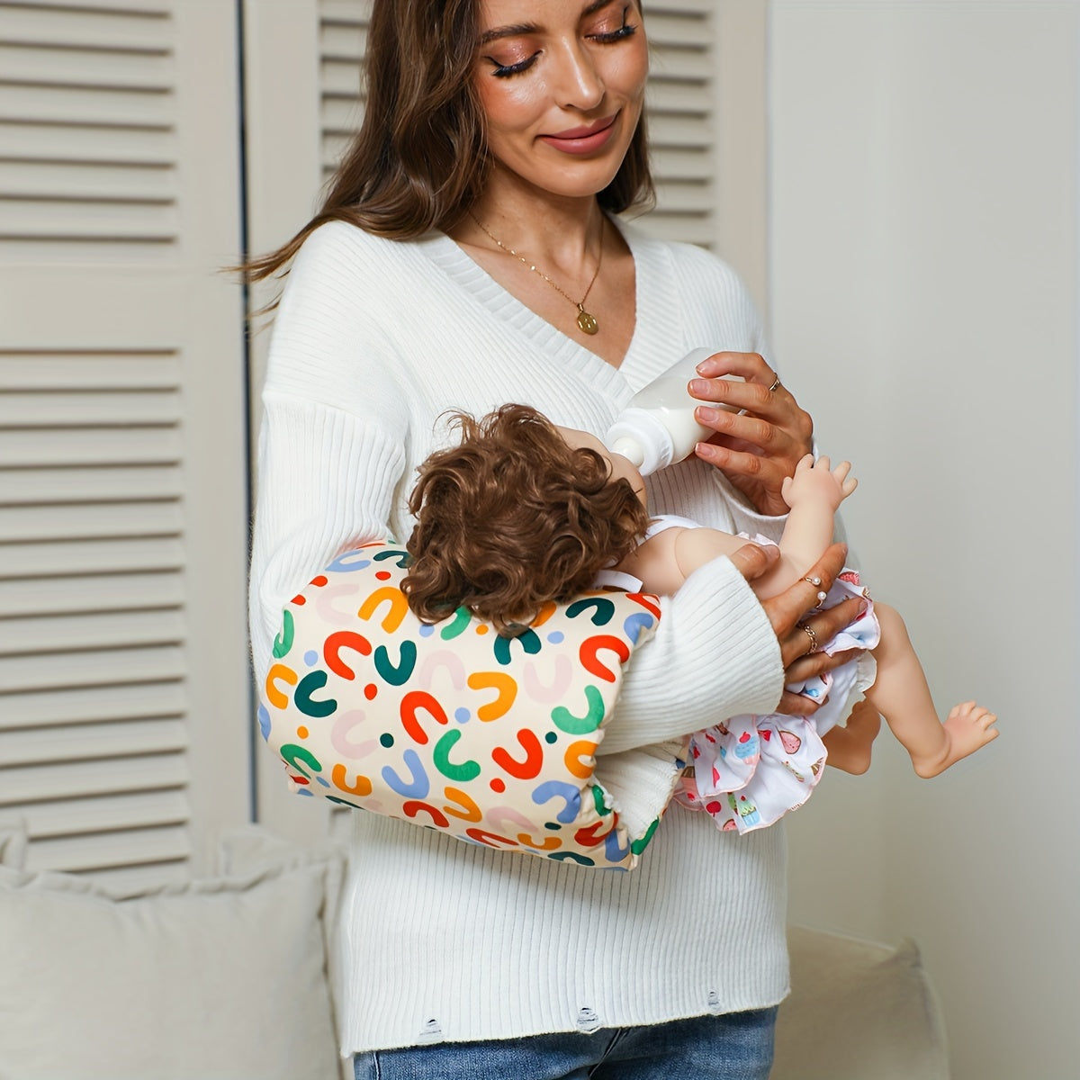 Baby Nursing Pillow Support Cushion for Infants 0-3 Years Washable Portable