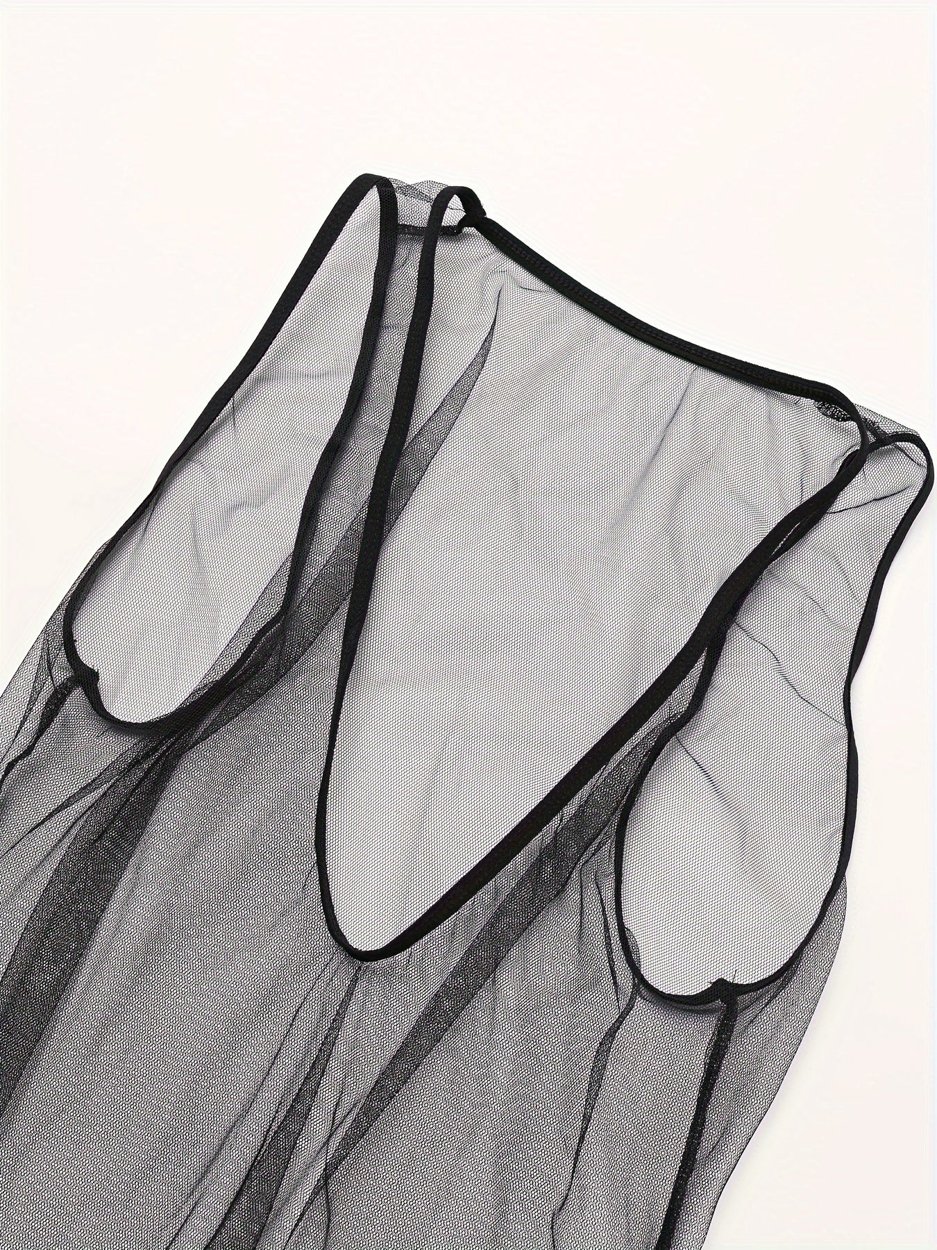 Женская полупрозрачная кружевная длинная юбка-пеньюар с кисточками