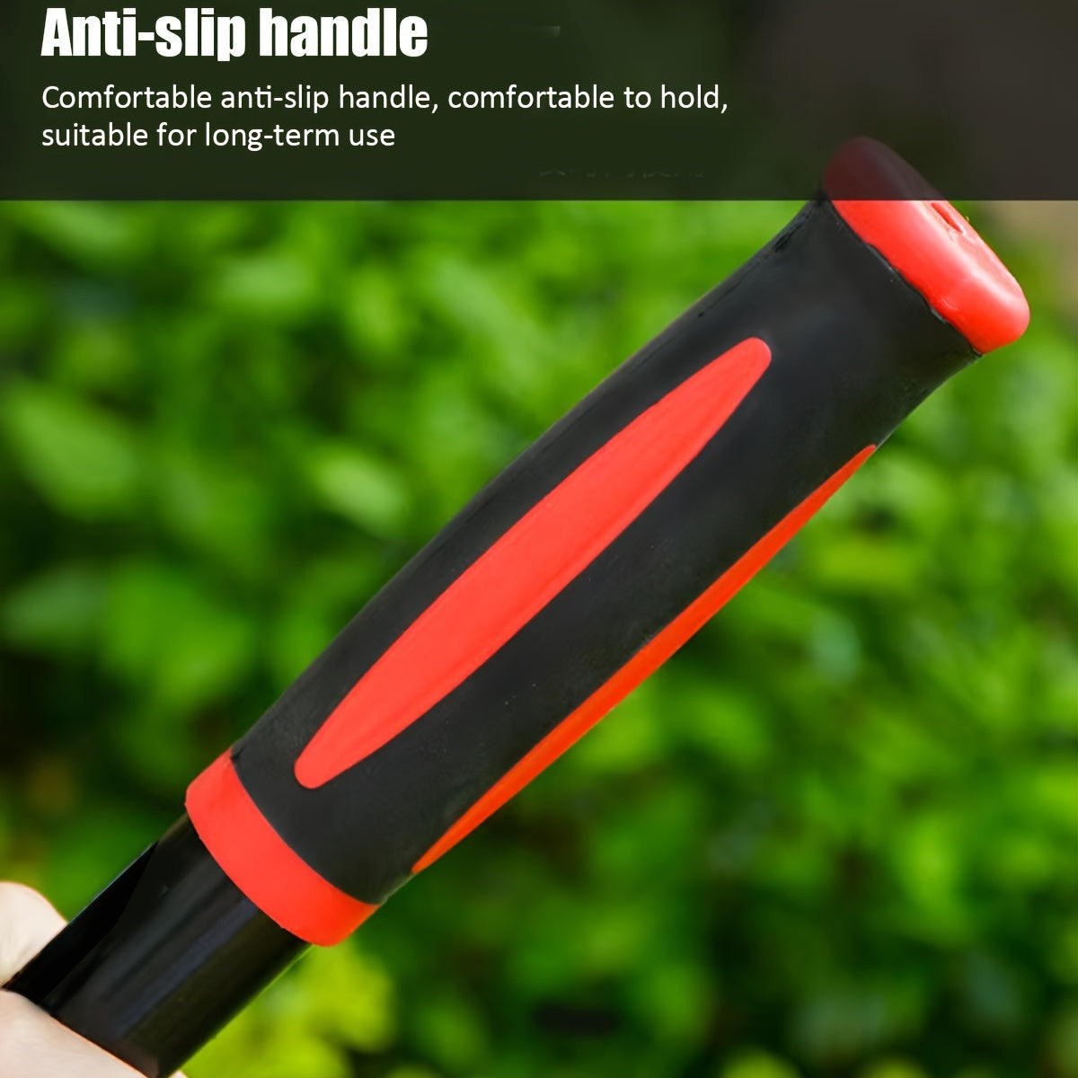 Garden Pruning Shears with Retractable Rubberized Handle High-Carbon Steel Blades for Garden, Flowers, Fruit Trees