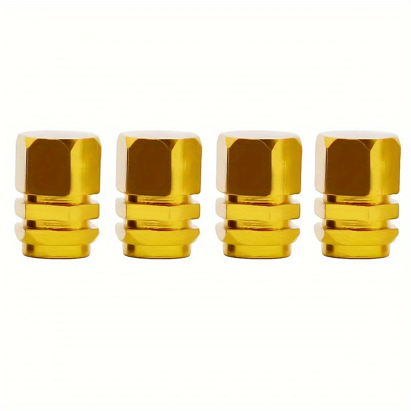 Durable Aluminum Tire Valve Caps 4/8/12 pcs Dustproof Easy to Install
