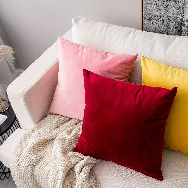 Soft Cotton Pillowcase with Hidden Zipper for Home and Office Decor